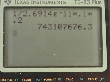 OpenStax College Physics, Chapter 32, Problem 16 (PE) calculator screenshot 2