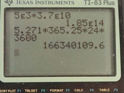 OpenStax College Physics, Chapter 32, Problem 20 (PE) calculator screenshot 1