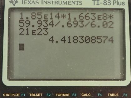 OpenStax College Physics, Chapter 32, Problem 20 (PE) calculator screenshot 2