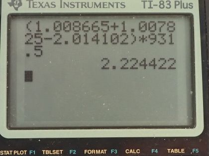 OpenStax College Physics, Chapter 32, Problem 32 (PE) calculator screenshot 2