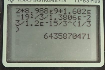 OpenStax College Physics, Chapter 32, Problem 41 (PE) calculator screenshot 1