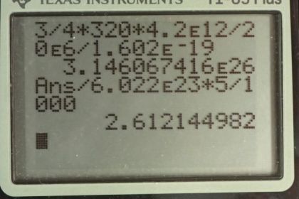 OpenStax College Physics, Chapter 32, Problem 57 (PE) calculator screenshot 2