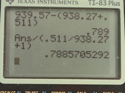 OpenStax College Physics, Chapter 33, Problem 14 (AP) calculator screenshot 1