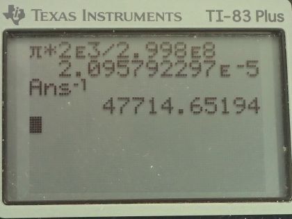 OpenStax College Physics, Chapter 33, Problem 6 (PE) calculator screenshot 1