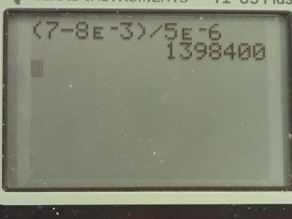 OpenStax College Physics, Chapter 33, Problem 10 (PE) calculator screenshot 1