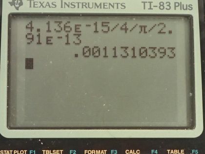 OpenStax College Physics, Chapter 33, Problem 20 (PE) calculator screenshot 1