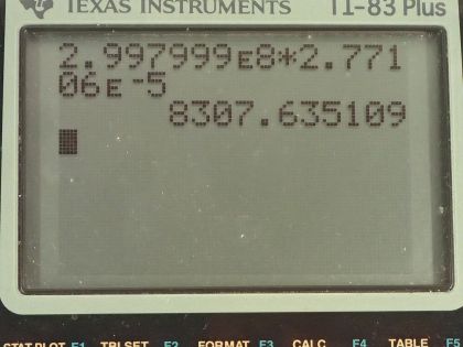 OpenStax College Physics, Chapter 33, Problem 46 (PE) calculator screenshot 2