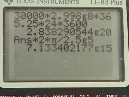 OpenStax College Physics, Chapter 34, Problem 6 (PE) calculator screenshot 1