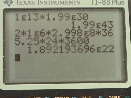 OpenStax College Physics, Chapter 34, Problem 10 (PE) calculator screenshot 1