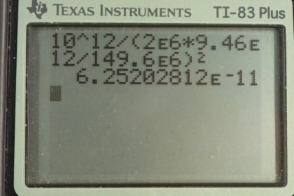 OpenStax College Physics, Chapter 34, Problem 11 (PE) calculator screenshot 1