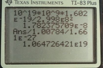 OpenStax College Physics, Chapter 34, Problem 13 (PE) calculator screenshot 1