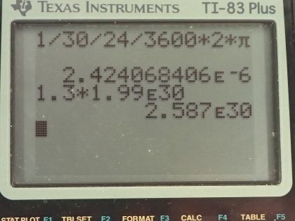 OpenStax College Physics, Chapter 34, Problem 18 (PE) calculator screenshot 1