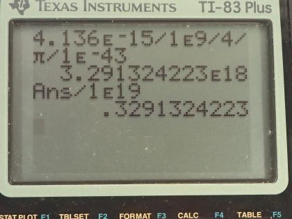 OpenStax College Physics, Chapter 34, Problem 20 (PE) calculator screenshot 1