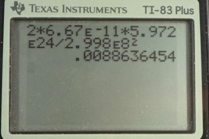 OpenStax College Physics, Chapter 34, Problem 23 (PE) calculator screenshot 1