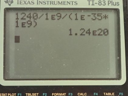 OpenStax College Physics, Chapter 34, Problem 26 (PE) calculator screenshot 1