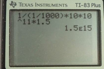 OpenStax College Physics, Chapter 34, Problem 27 (PE) calculator screenshot 1