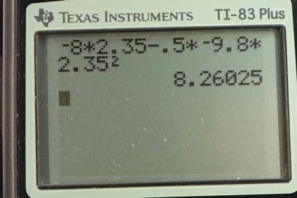 OpenStax College Physics, Chapter 2, Problem 47 (PE) calculator screenshot 1