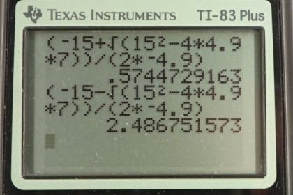 OpenStax College Physics, Chapter 2, Problem 49 (PE) calculator screenshot 1
