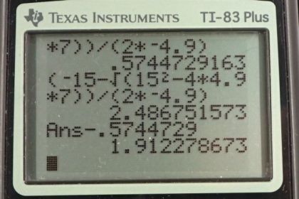 OpenStax College Physics, Chapter 2, Problem 49 (PE) calculator screenshot 2