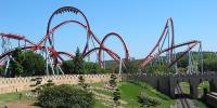 The Dragon Khan in Spain's Universal Port Aventura Amusement Park.