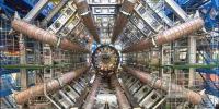 Part of the Large Hadron Collider at CERN, on the border of Switzerland and France. The LHC is a particle accelerator, designed to study fundamental particles.