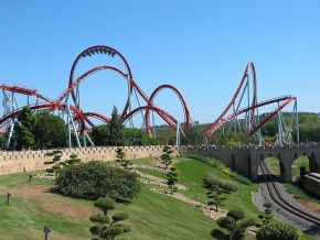 The Dragon Khan in Spain's Universal Port Aventura Amusement Park.