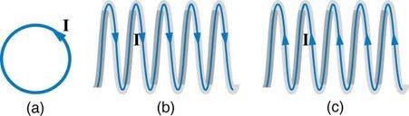 <b>Figure 22.66</b> Loops with currents.