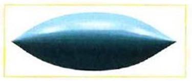 <b>Figure 18.49</b> An ellipsoid conductor