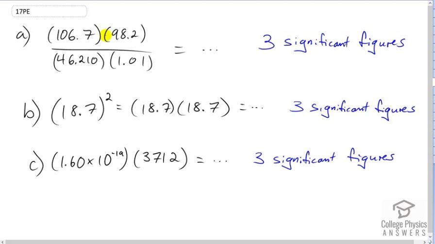 OpenStax College Physics, Chapter 1, Problem 17 (PE) video thumbnail