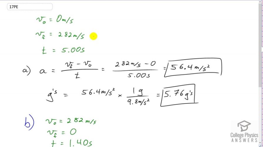 OpenStax College Physics, Chapter 2, Problem 17 (Problems & Exercises)