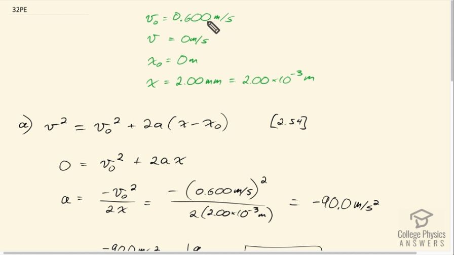 OpenStax College Physics, Chapter 2, Problem 32 (Problems & Exercises)