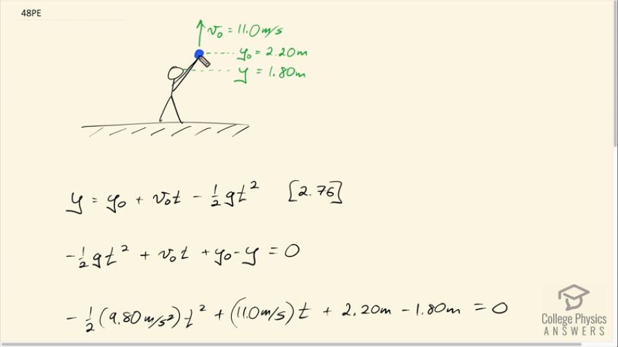 OpenStax College Physics, Chapter 2, Problem 48 (PE) video thumbnail