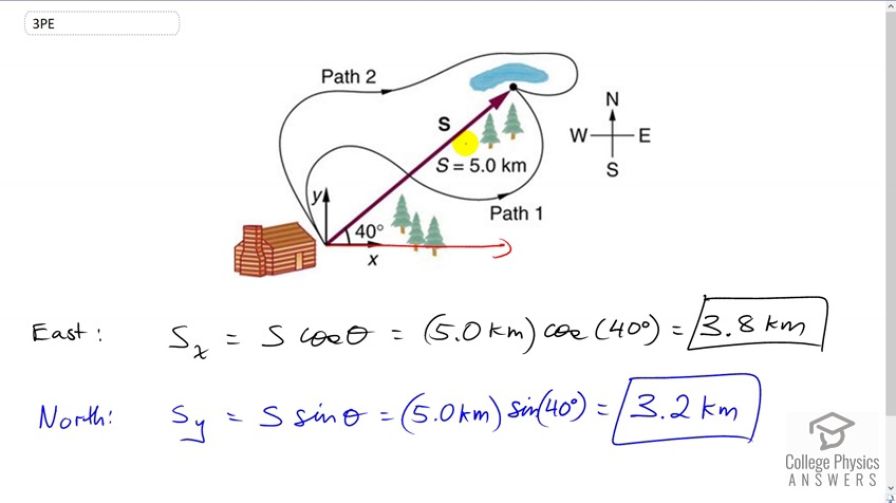 OpenStax College Physics, Chapter 3, Problem 3 (PE) video thumbnail