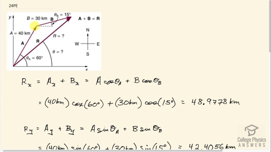 OpenStax College Physics, Chapter 3, Problem 24 (PE) video thumbnail