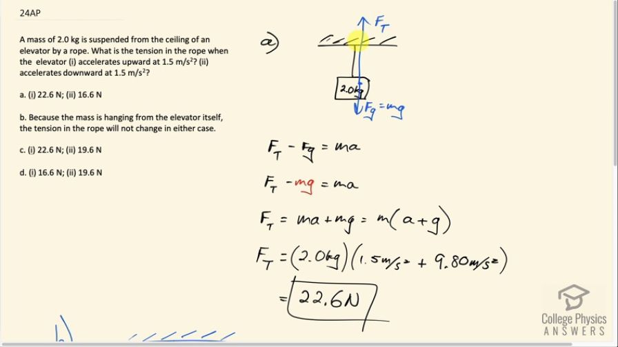 OpenStax College Physics, Chapter 4, Problem 24 (AP) video thumbnail