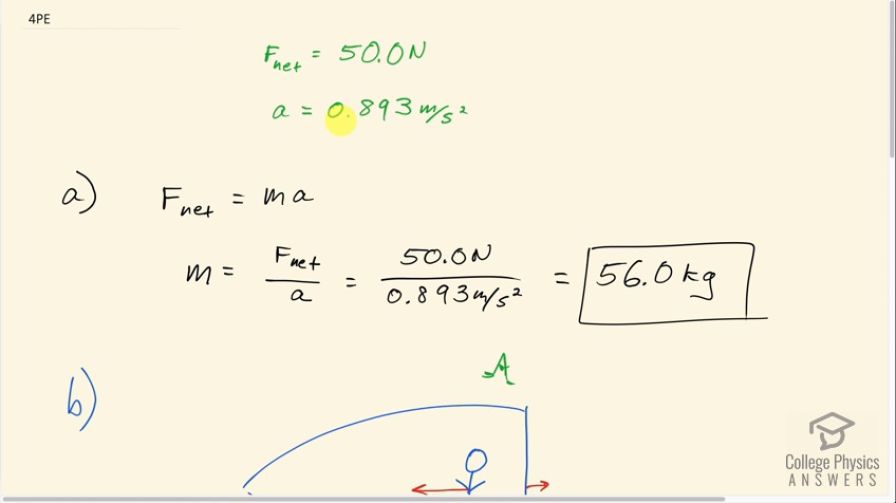 OpenStax College Physics, Chapter 4, Problem 4 (PE) video thumbnail
