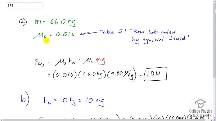 OpenStax College Physics, Chapter 5, Problem 3 (Problems & Exercises)