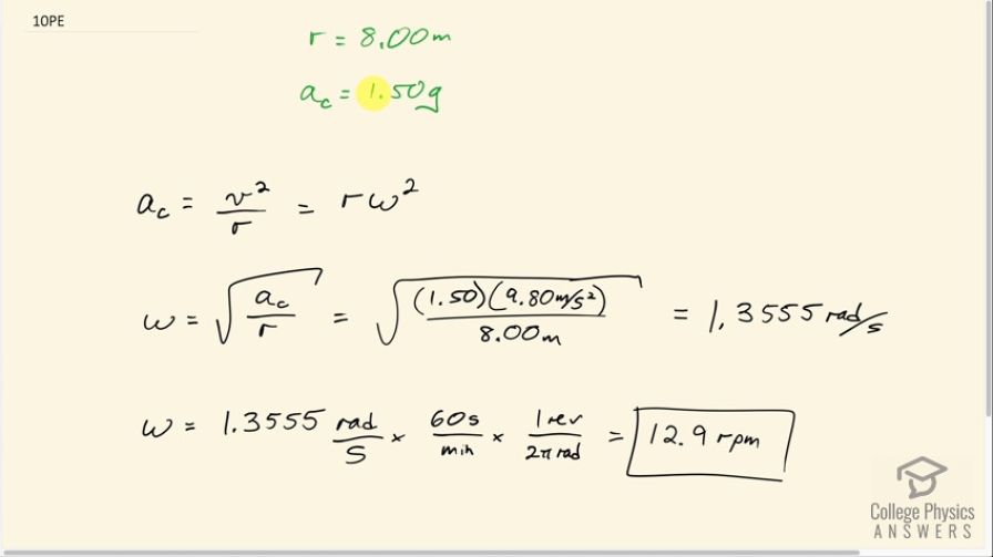 OpenStax College Physics, Chapter 6, Problem 10 (PE) video thumbnail