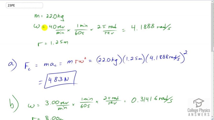 OpenStax College Physics, Chapter 6, Problem 23 (PE) video thumbnail