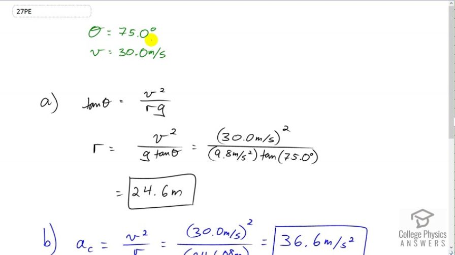 OpenStax College Physics, Chapter 6, Problem 27 (PE) video thumbnail