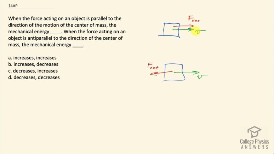 OpenStax College Physics, Chapter 7, Problem 14 (AP) video thumbnail