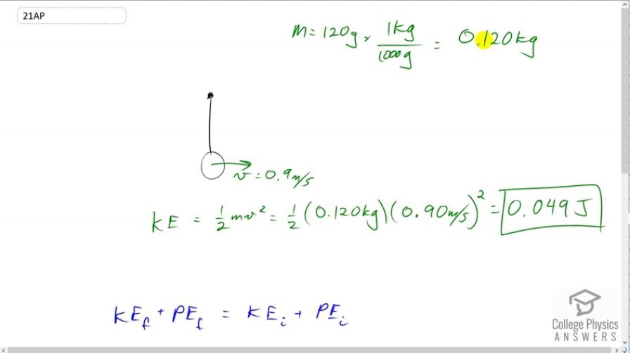 OpenStax College Physics For AP® Courses, Chapter 7, Problem 21 (Test ...