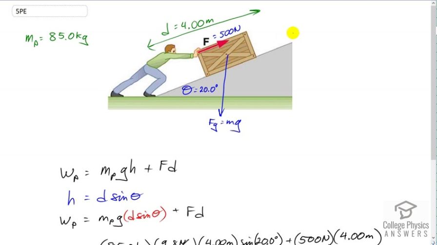 OpenStax College Physics, Chapter 7, Problem 5 (PE) video thumbnail