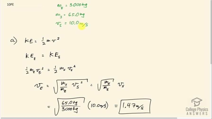 OpenStax College Physics, Chapter 7, Problem 10 (PE) video thumbnail