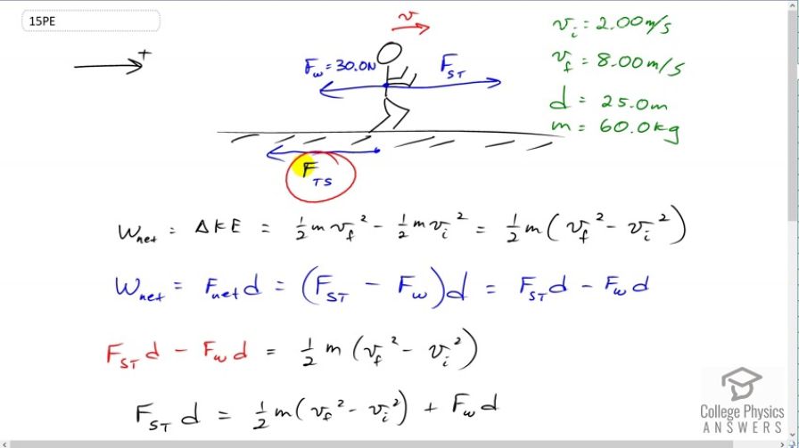 OpenStax College Physics, Chapter 7, Problem 15 (PE) video thumbnail