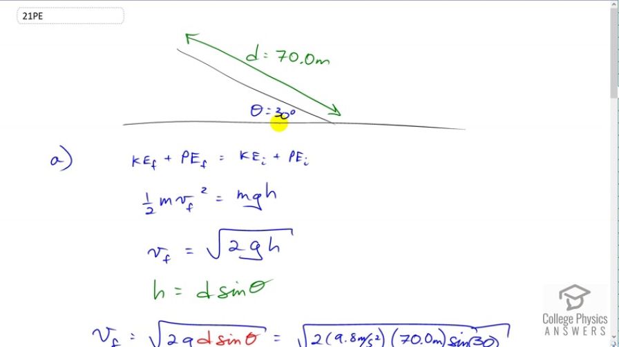 OpenStax College Physics, Chapter 7, Problem 21 (PE) video thumbnail