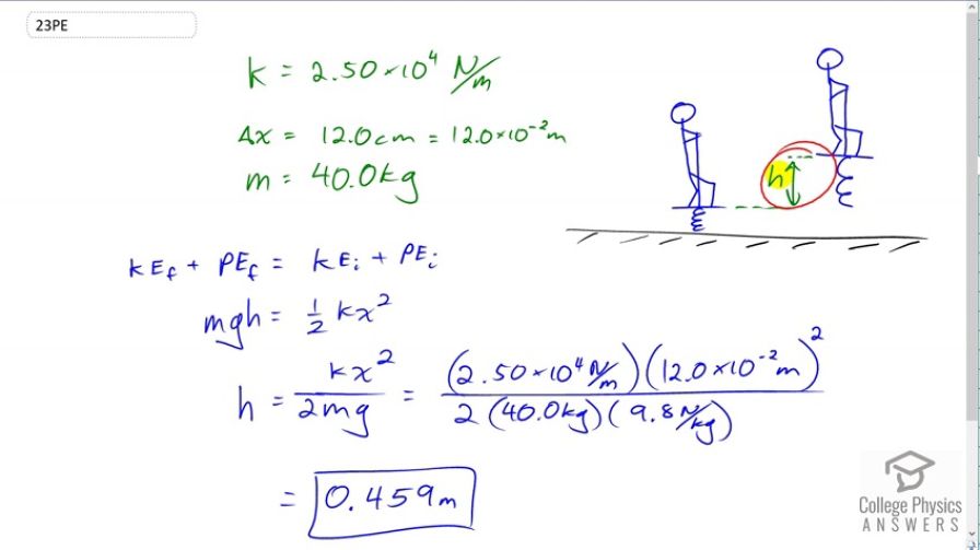 OpenStax College Physics, Chapter 7, Problem 23 (PE) video thumbnail