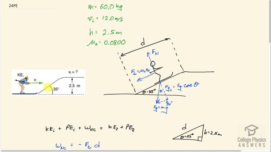OpenStax College Physics, Chapter 7, Problem 24 (PE) video thumbnail
