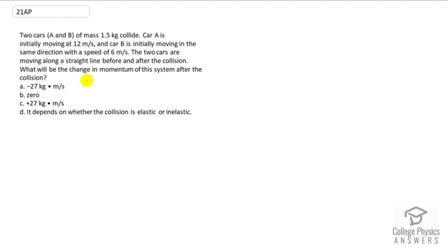 OpenStax College Physics For AP® Courses, Chapter 8, Problem 21 (Test ...