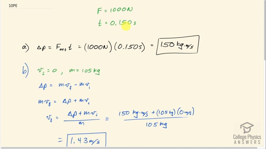OpenStax College Physics, Chapter 8, Problem 10 (PE) video thumbnail